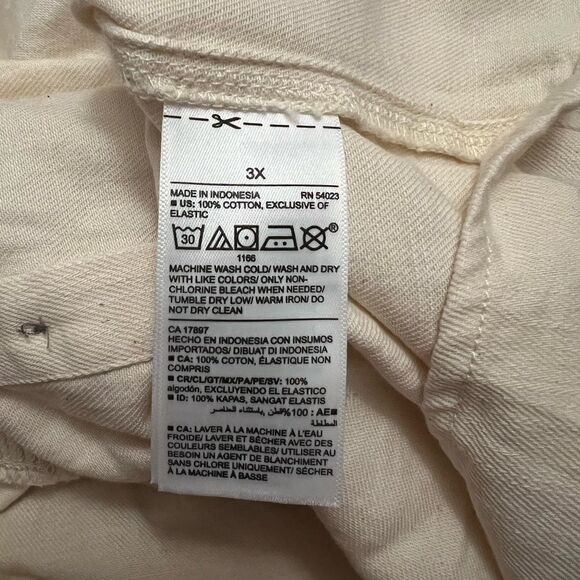 Old Navy Sleeveless Button Front Twill Swing Top Plus Size 3X - Picture 8 of 8